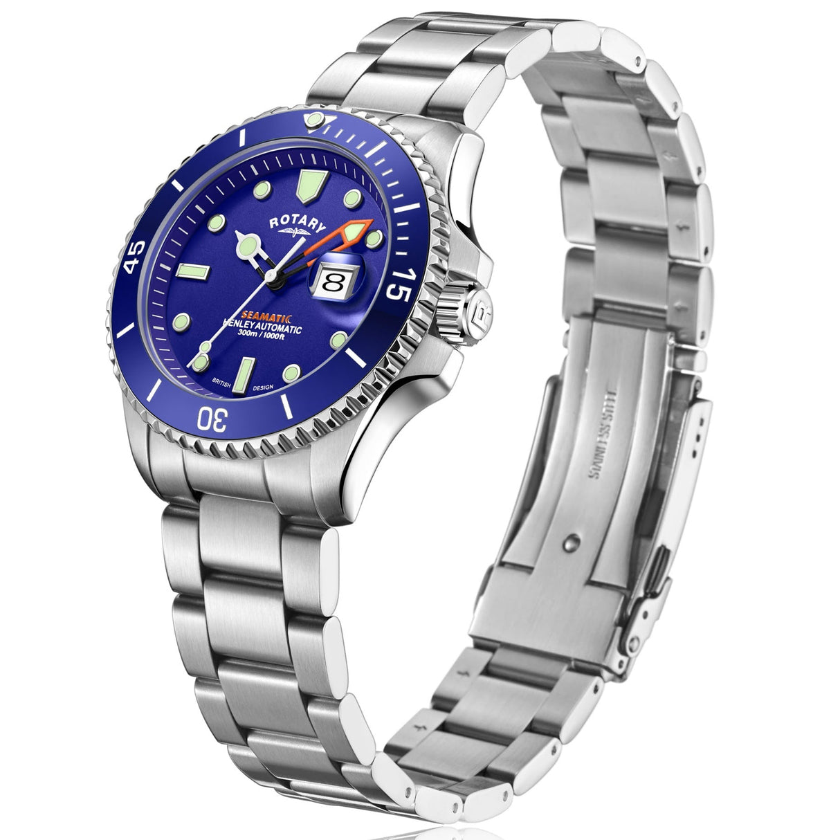 Automatic Watch - Rotary Seamatic Men's Blue Watch GB05430/05