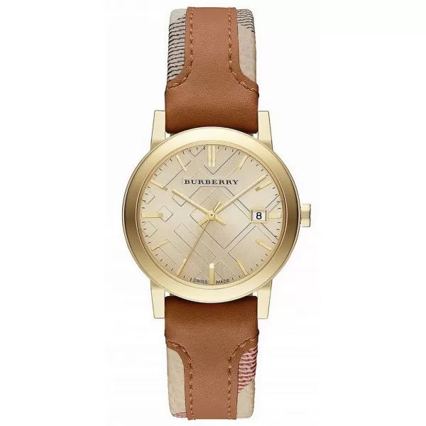 Burberry Ladies Watch The City Haymarket 34mm Brown