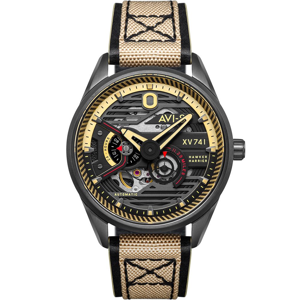 Chronograph Watch - AVI-8 Men's Green Hawker Harrier Automatic Watch AV-4074-02