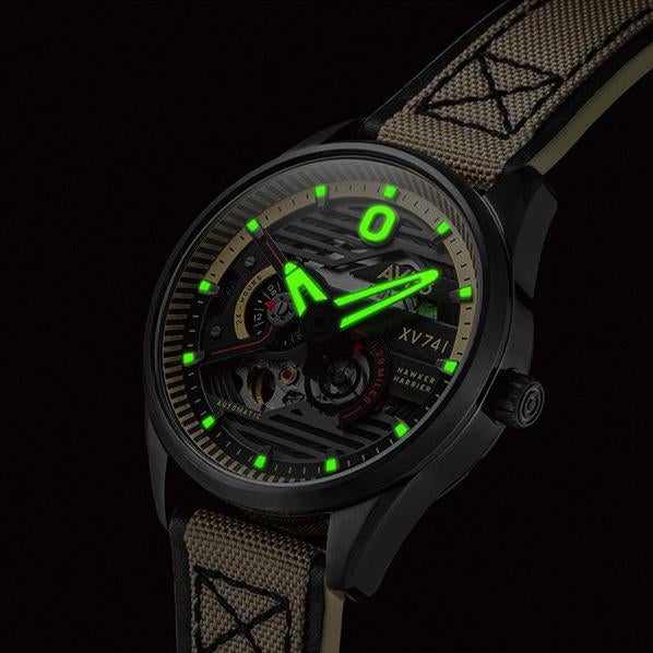 Chronograph Watch - AVI-8 Men's Green Hawker Harrier Automatic Watch AV-4074-02