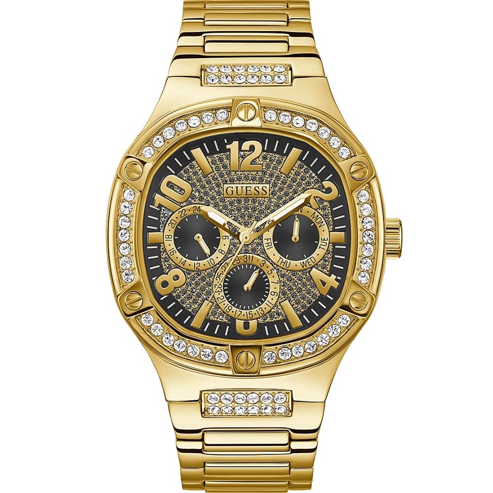 Chronograph Watch - Guess Duke Men's Gold Watch GW0576G2