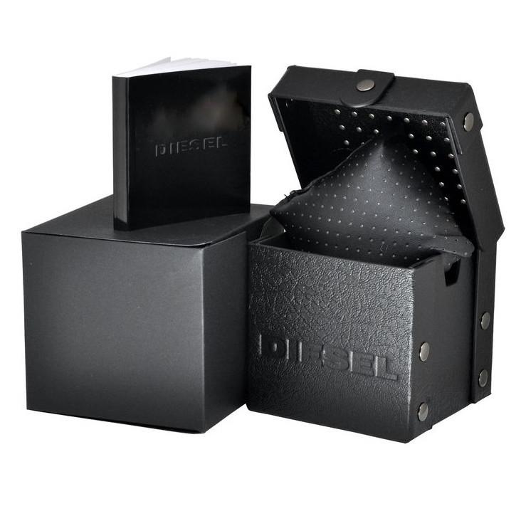 Diesel Men's Chronograph Watch Little Daddy White Brown - Designer Watch Store