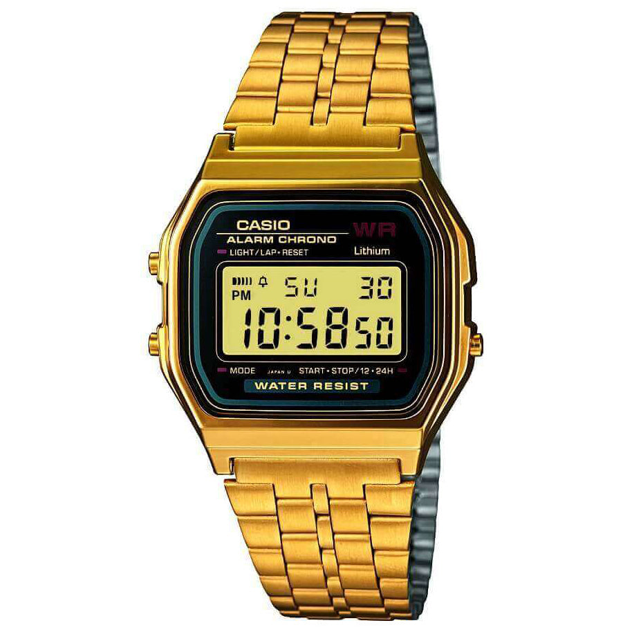 Digital Watch - Casio Classic Vintage Retro Unisex Gold Watch A159WGEA-1EF