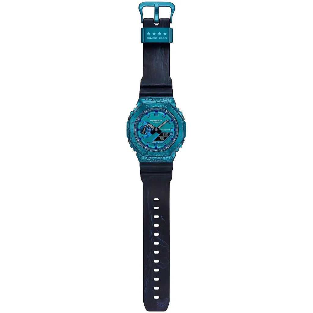Digital Watch - Casio G-Shock 40th Anniversary Adventurer's Stone Men's Blue Watch GM-2140GEM-2AER