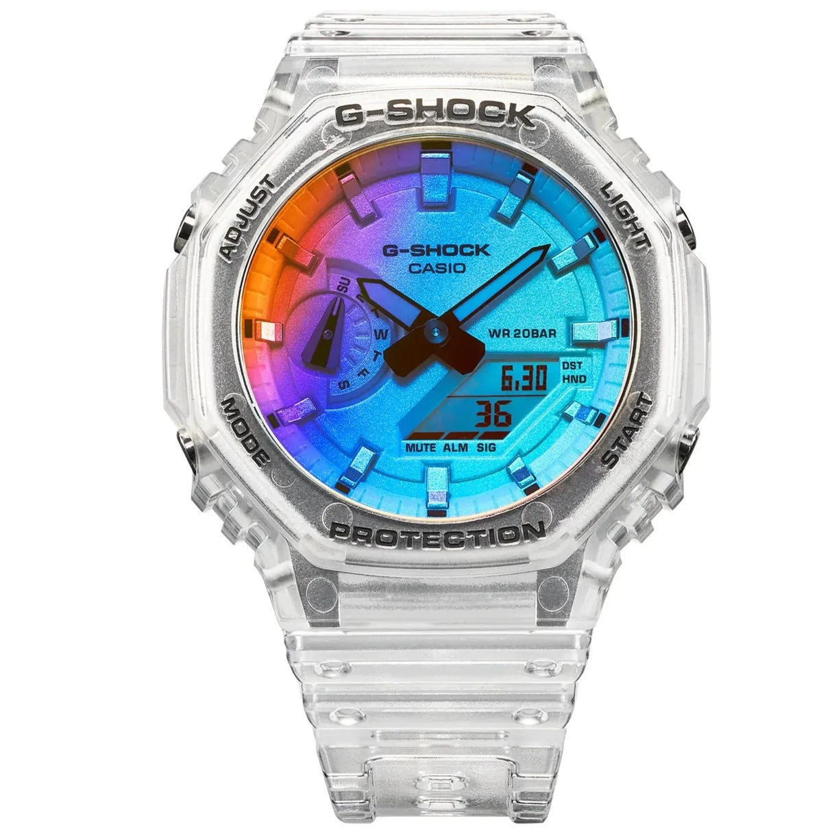 Digital Watch - Casio G-Shock Men's Iridescent Watch GA-2100SRS-7AER