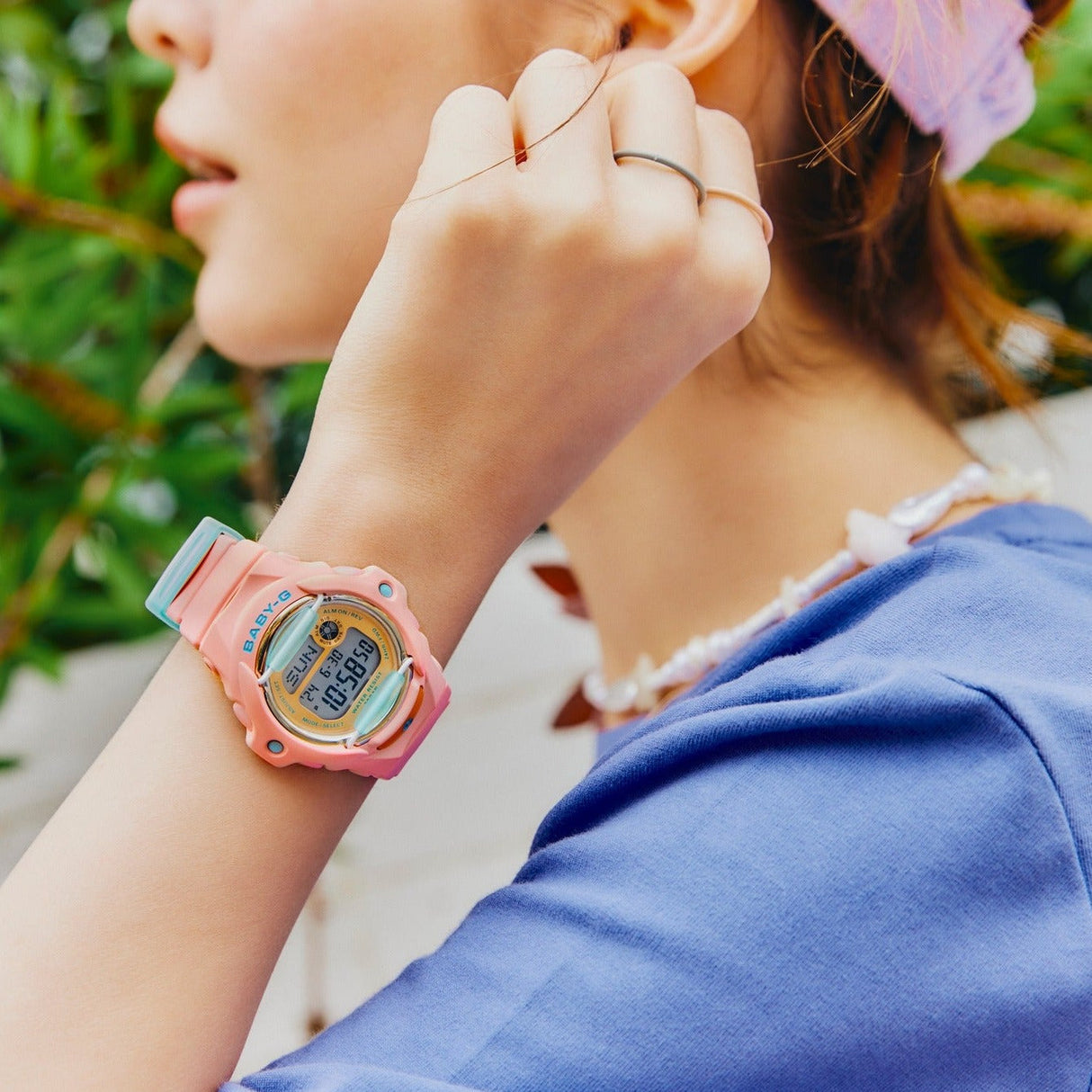 Digital Watch - Casio G-Shock Playful Beach Ladies Pink Watch BG-169PB-4ER