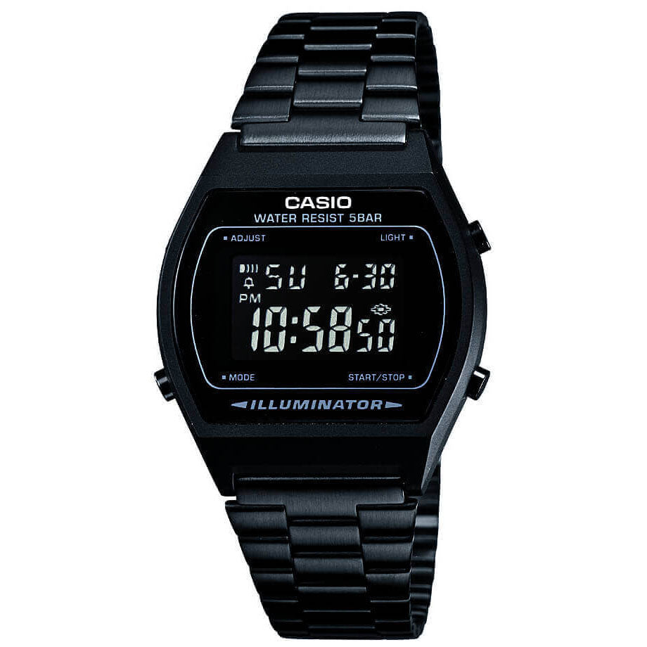 Digital Watch - Casio Stylish Vintage Unisex Black Watch B640WB-1BEF