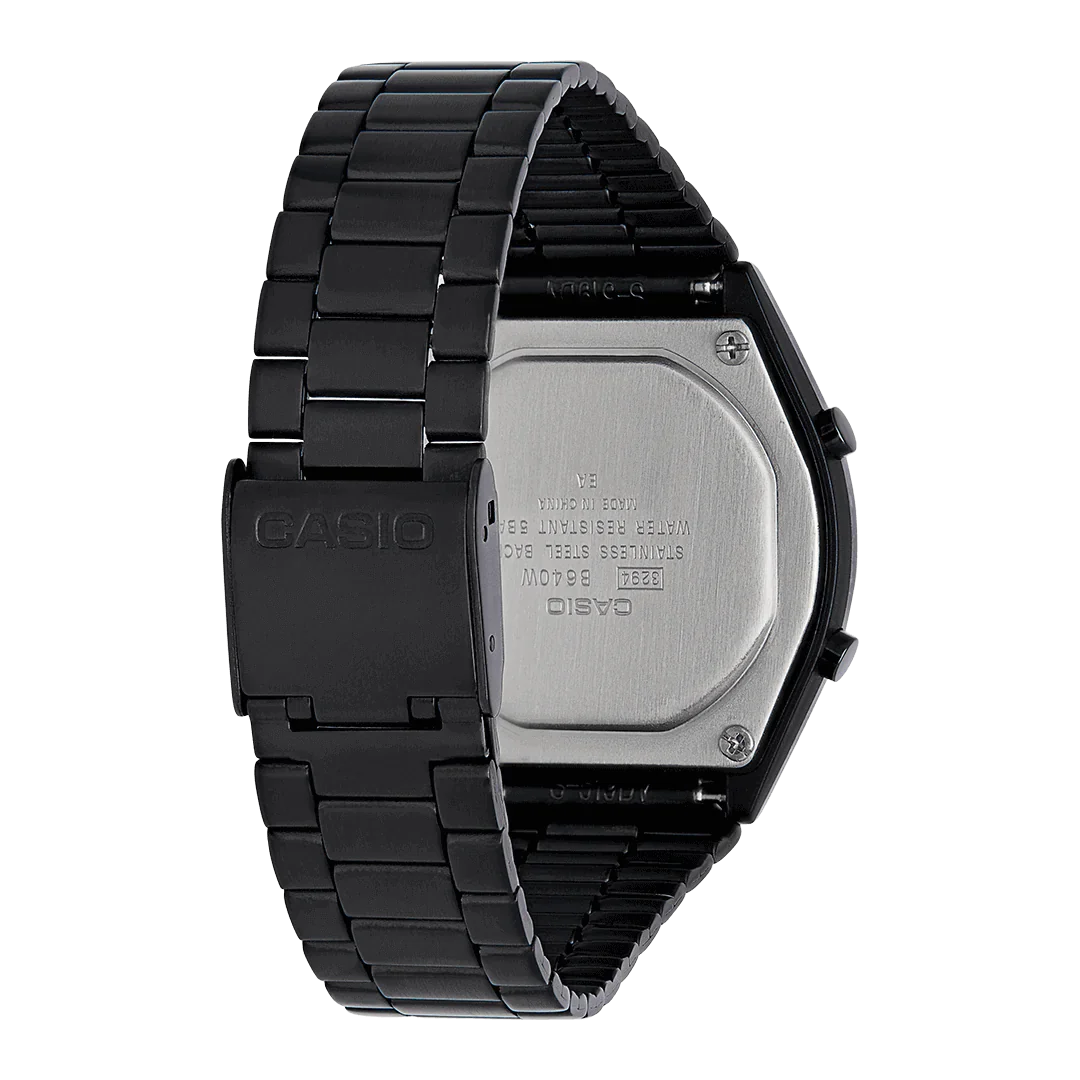 Digital Watch - Casio Stylish Vintage Unisex Black Watch B640WB-1BEF