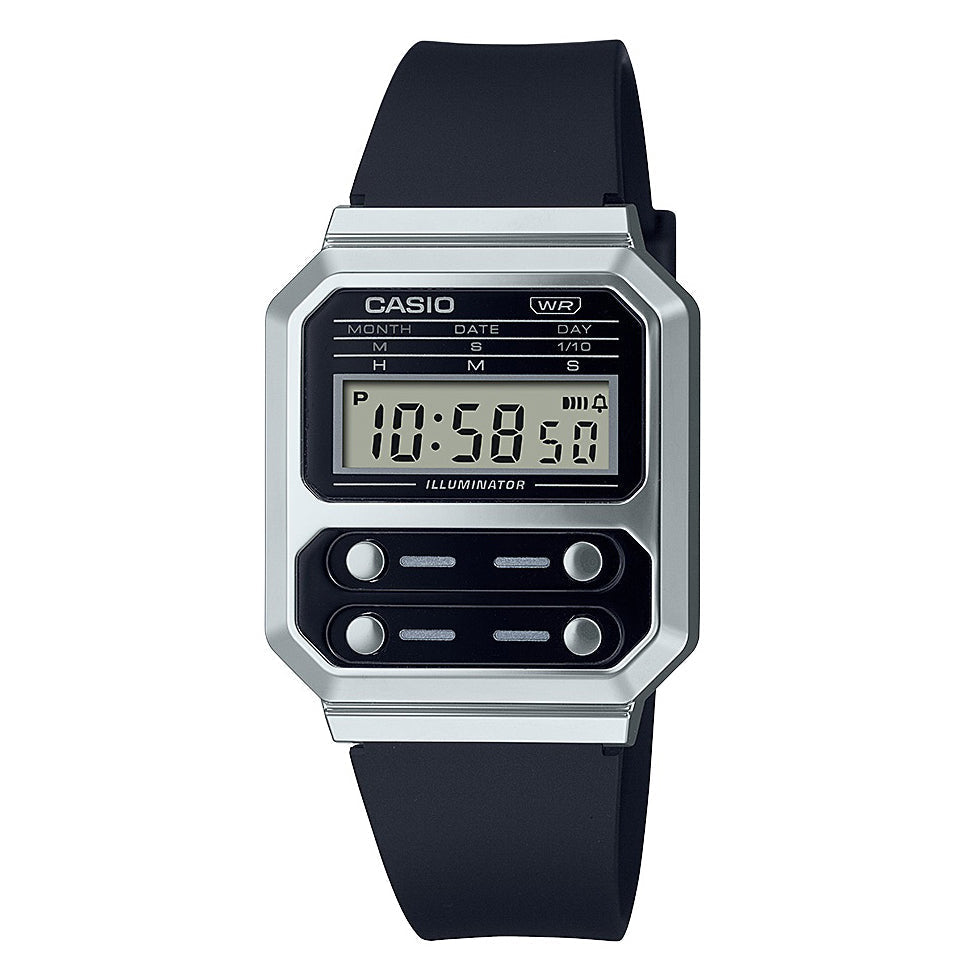 Digital Watch - Casio Vintage Ladies Black Watch A100WEF-1AEF