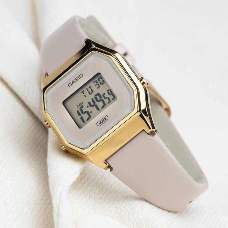 Digital Watch - Casio Vintage Ladies Cream Watch LA680WEGL-4EF