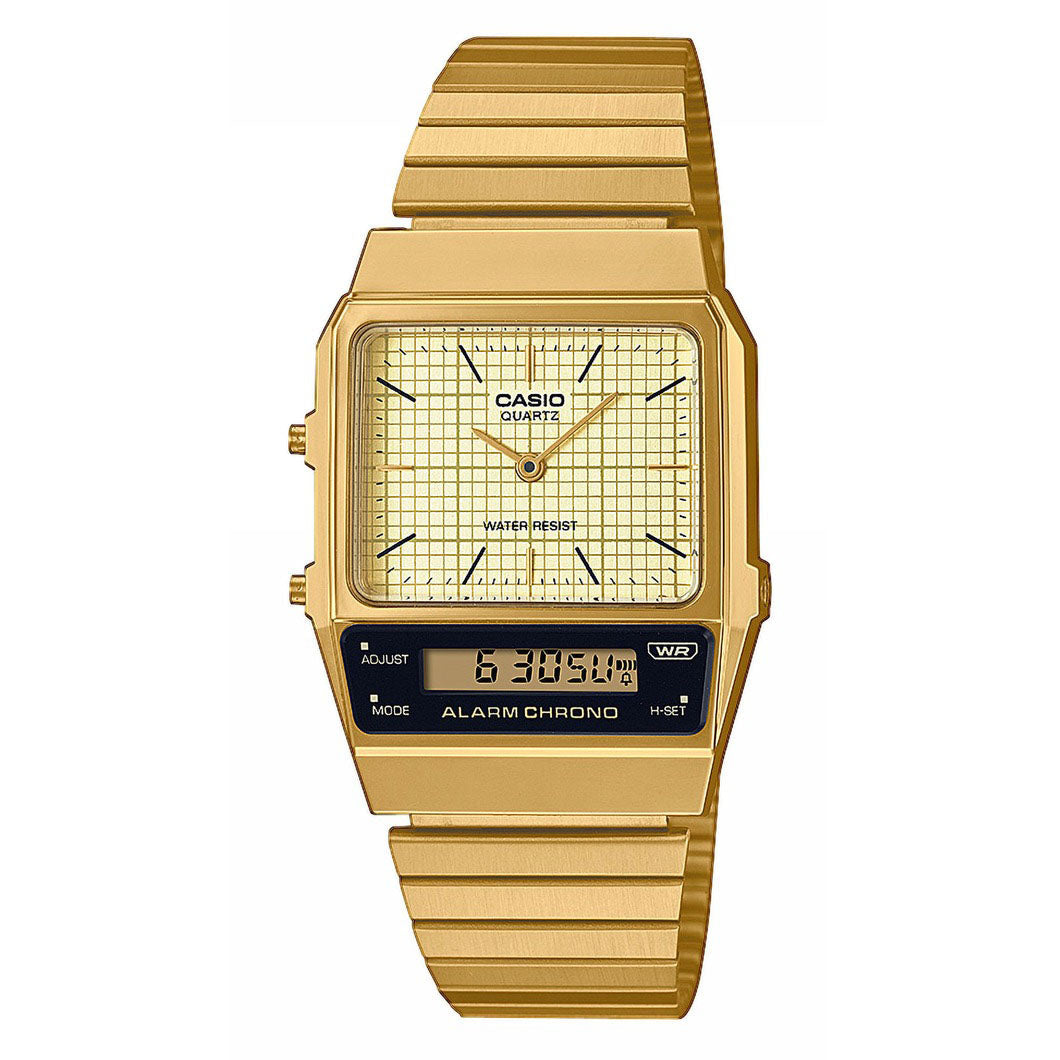 Digital Watch - Casio Vintage Men's Gold Watch AQ-800EG-9AEF