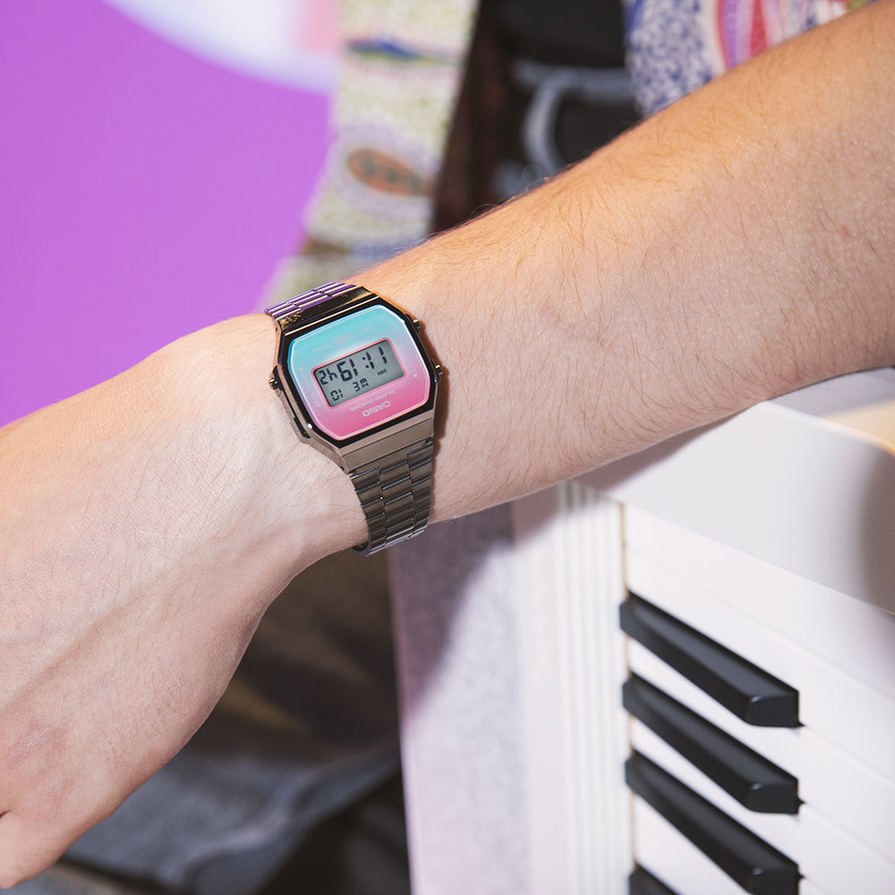 Digital Watch - Casio Vintage Men's Pink Watch A168WERB-2AEF