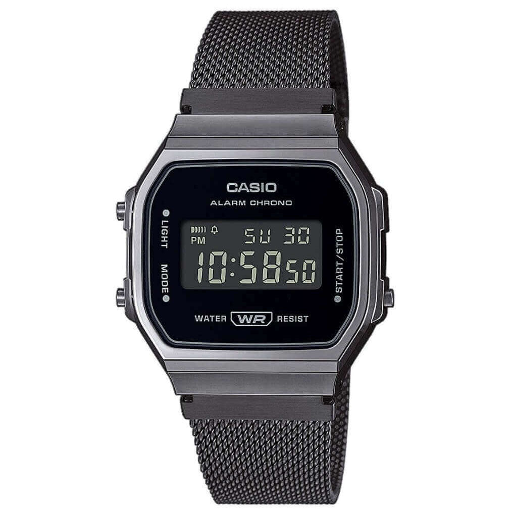 Digital Watch - Casio Vintage Unisex Black Watch A168WEMB-1BEF