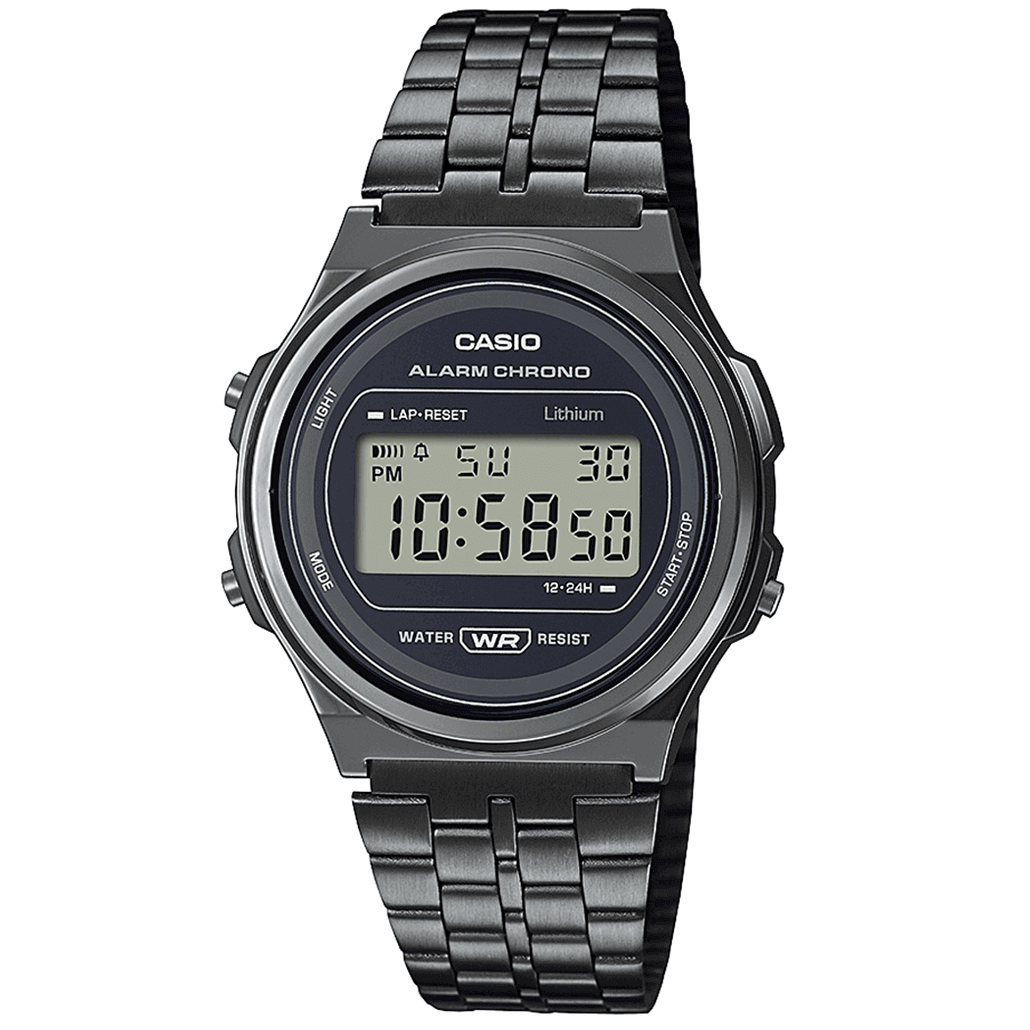 Digital Watch - Casio Vintage Unisex Black Watch A171WEGG-1AEF