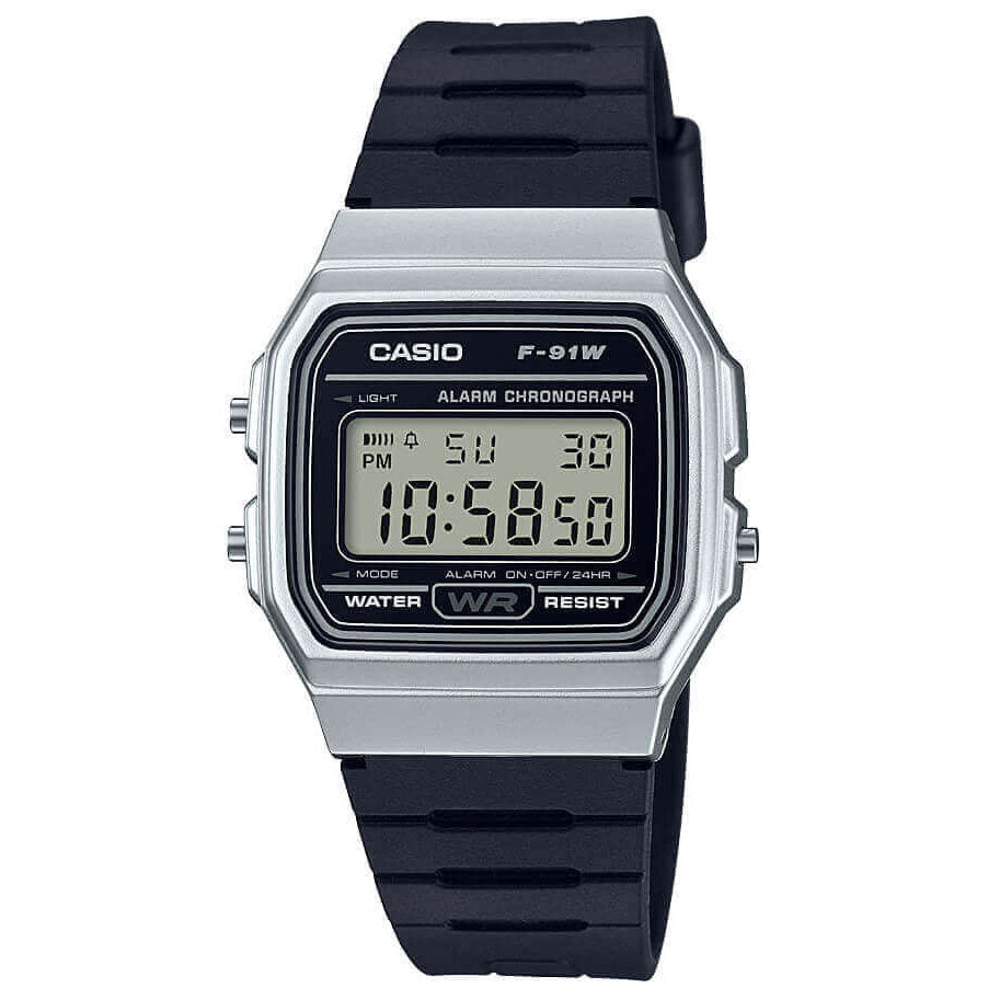 Digital Watch - Casio Vintage Unisex Black Watch F-91WM-7AEF