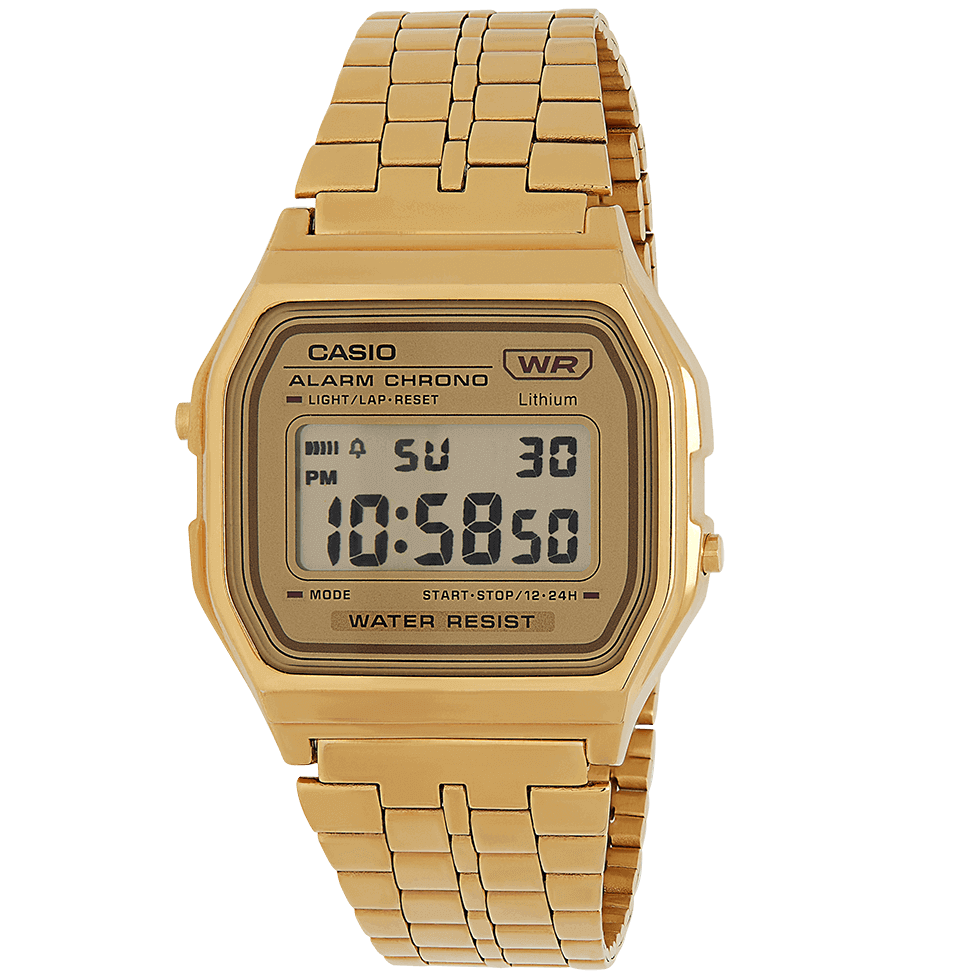 Digital Watch - Casio Vintage Unisex Gold Watch A158WETG-9AEF
