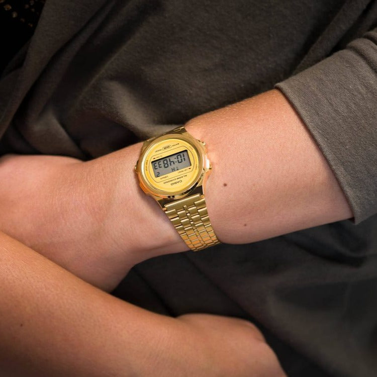 Digital Watch - Casio Vintage Unisex Gold Watch A171WEG-9AEF