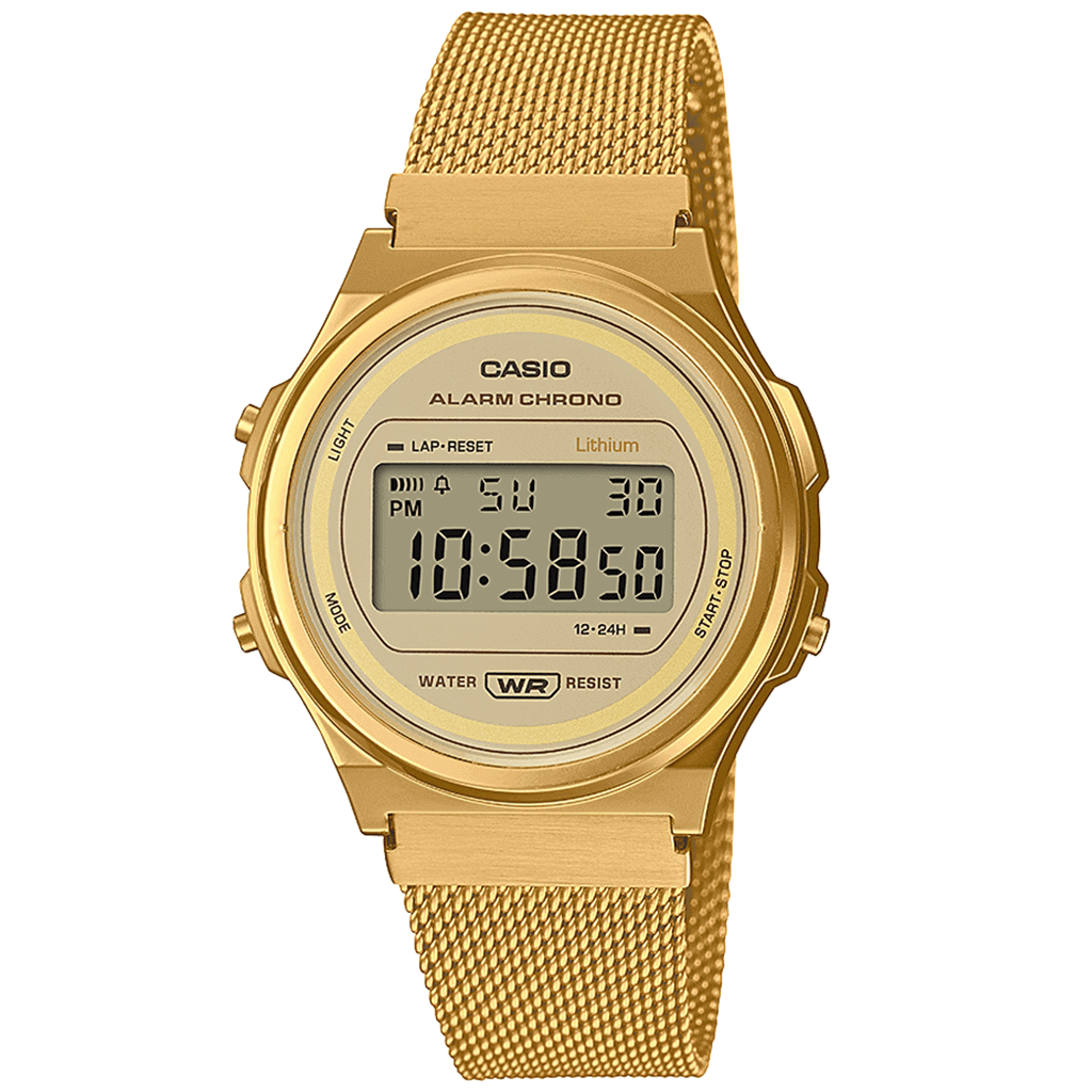 Digital Watch - Casio Vintage Unisex Gold Watch A171WEMG-9AEF