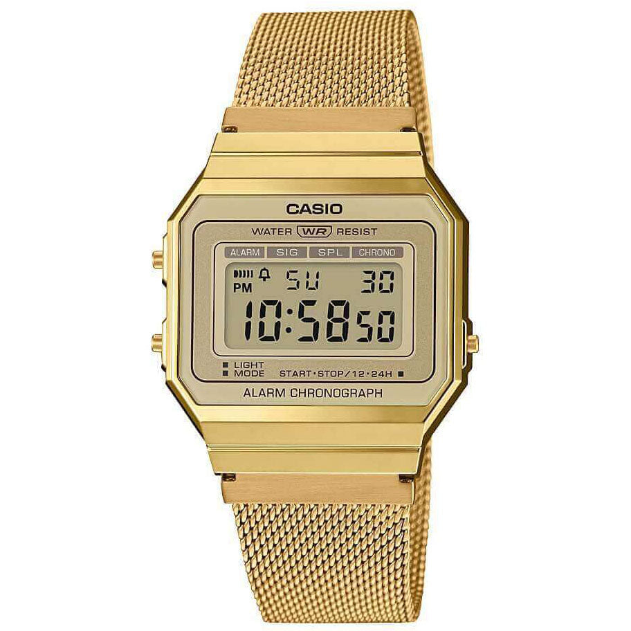 Digital Watch - Casio Vintage Unisex Gold Watch A700WEMG-9AEF