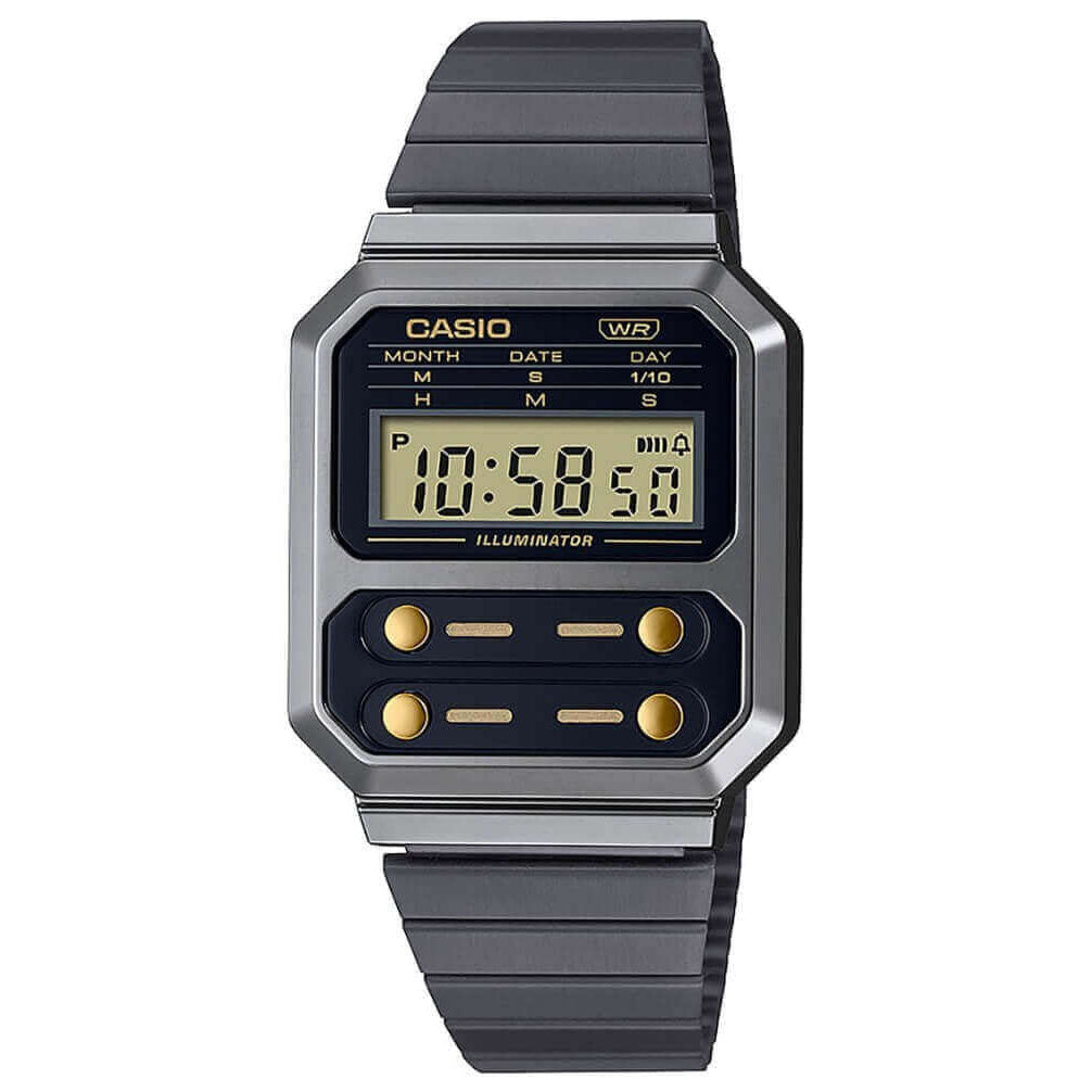 Digital Watch - Casio Vintage Unisex Grey Watch A100WEGG-1A2EF