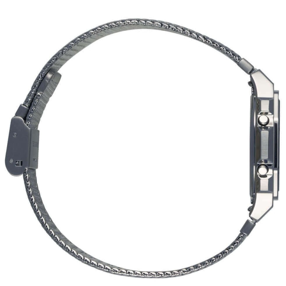 Digital Watch - Casio Vintage Unisex Silver Watch A1000MA-7EF