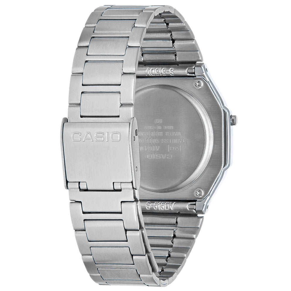Digital Watch - Casio Vintage Unisex Silver Watch A164WA-1VES
