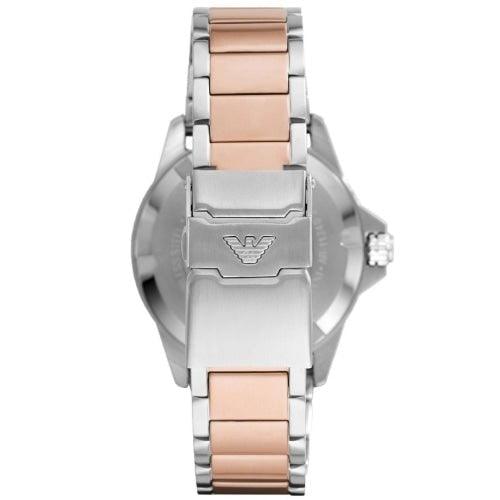 Emporio Armani Men's Diver Watch Two Tone Rose Gold AR11340