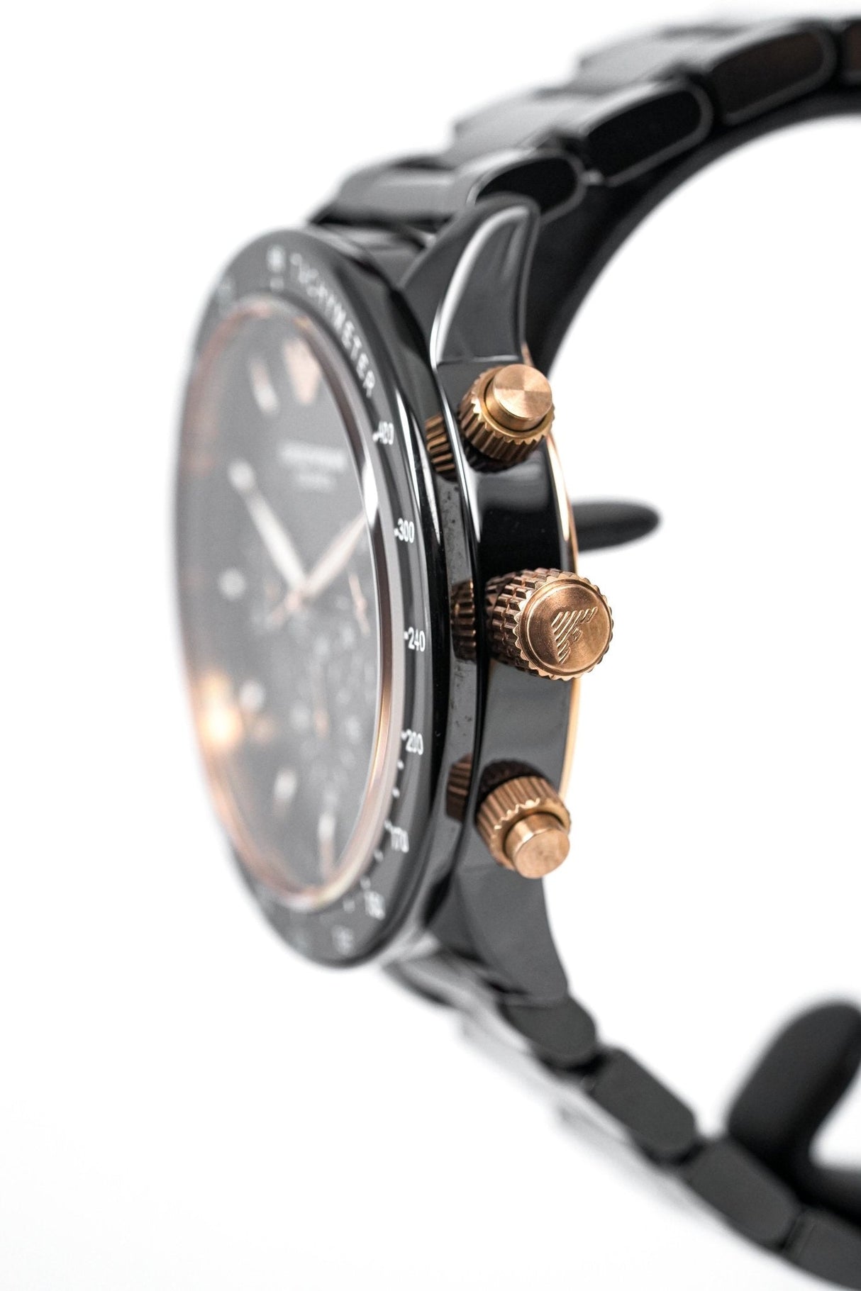 Emporio Armani Men's Mario Ceramic Chronograph Watch AR70002 - Designer Watch Store