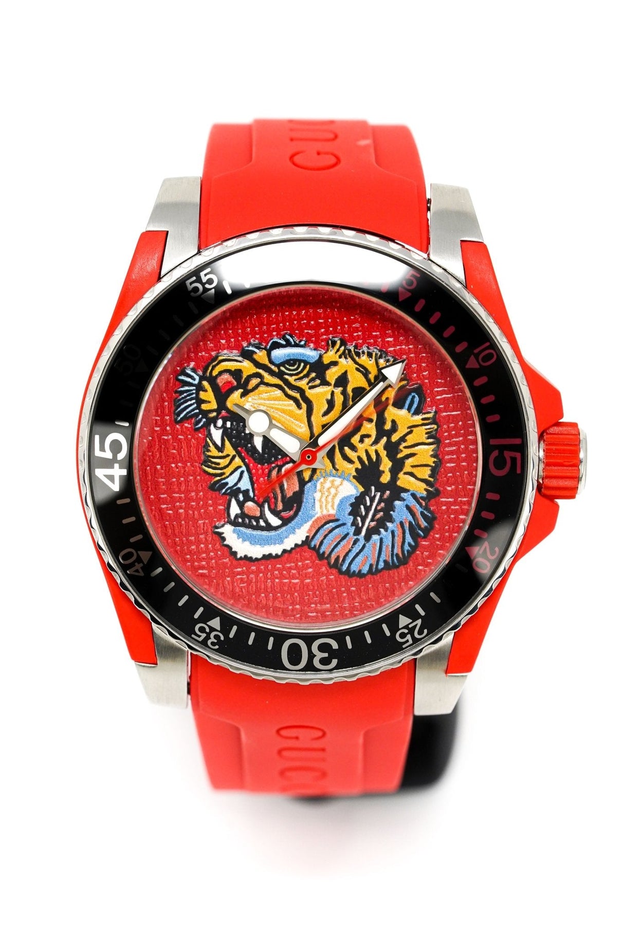 Gucci Watch Dive 40mm Tiger Red YA136315 - Watches & Crystals
