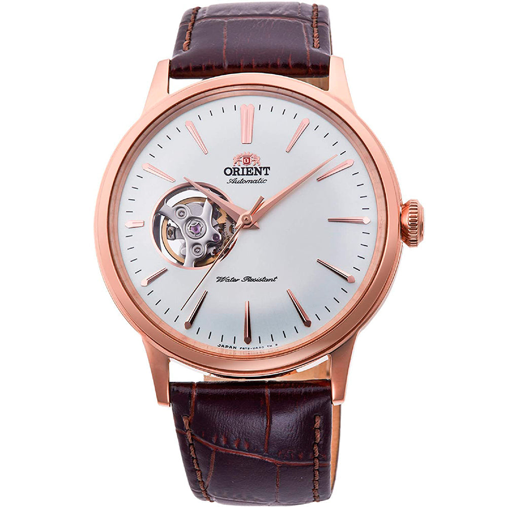 Mechanical Watch - Orient Bambino Open Heart Men's Black Watch RA-AG0001S10B