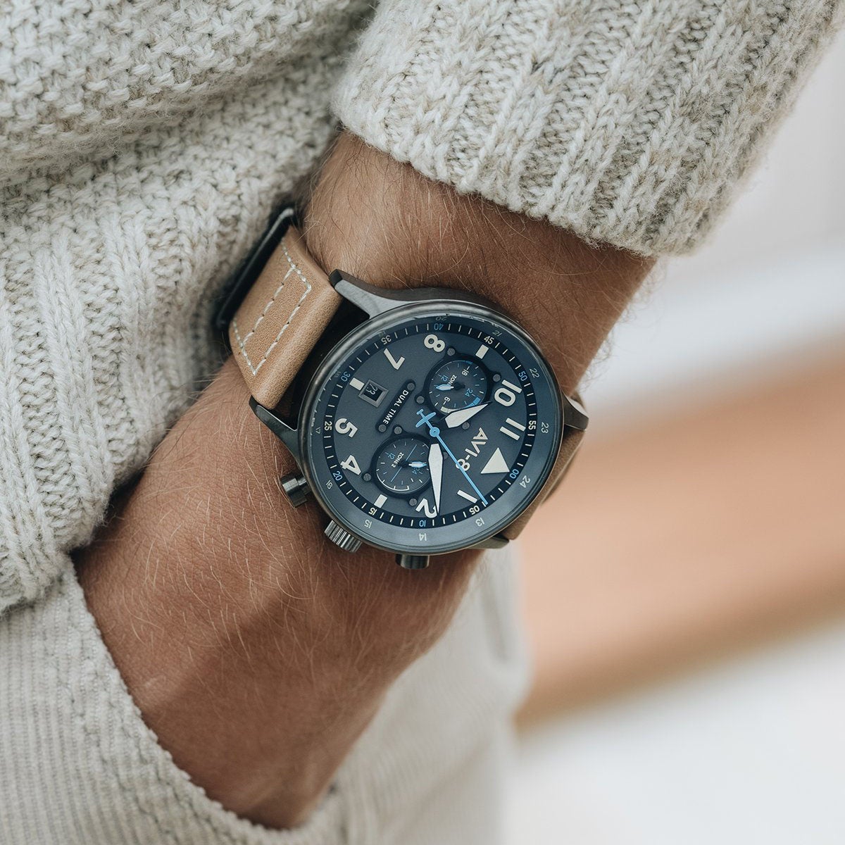 Pilot Watch - AVI-8 Carey Dual Time Orissa Watch AV-4088-04