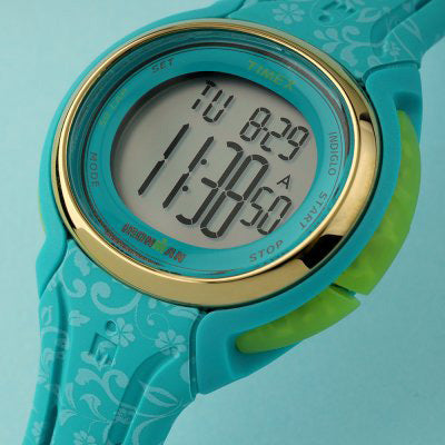 Timex Women’s Digital Watch 38mm Ironman Sleek 50 Turquoise