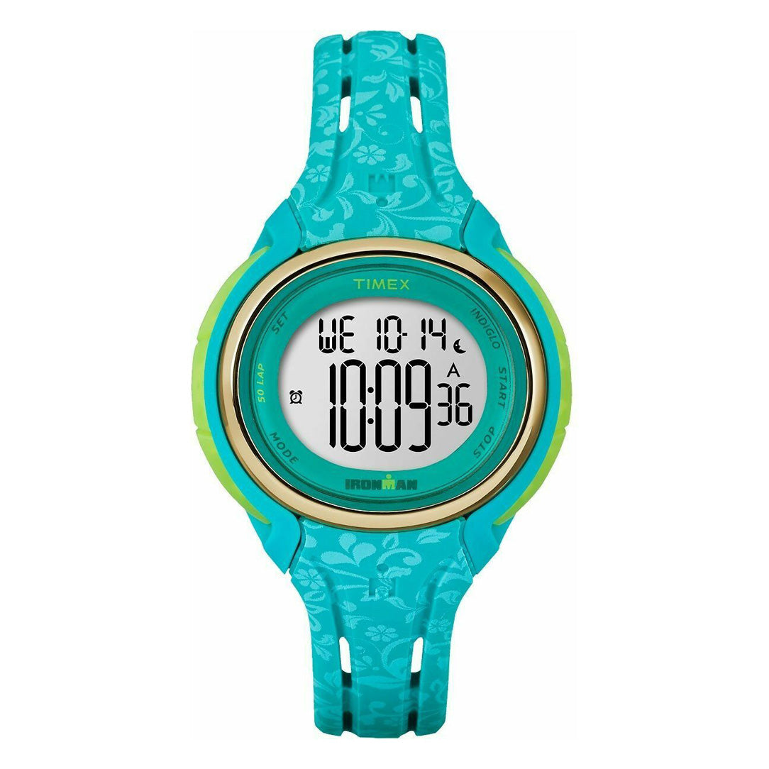 Timex Women’s Digital Watch 38mm Ironman Sleek 50 Turquoise