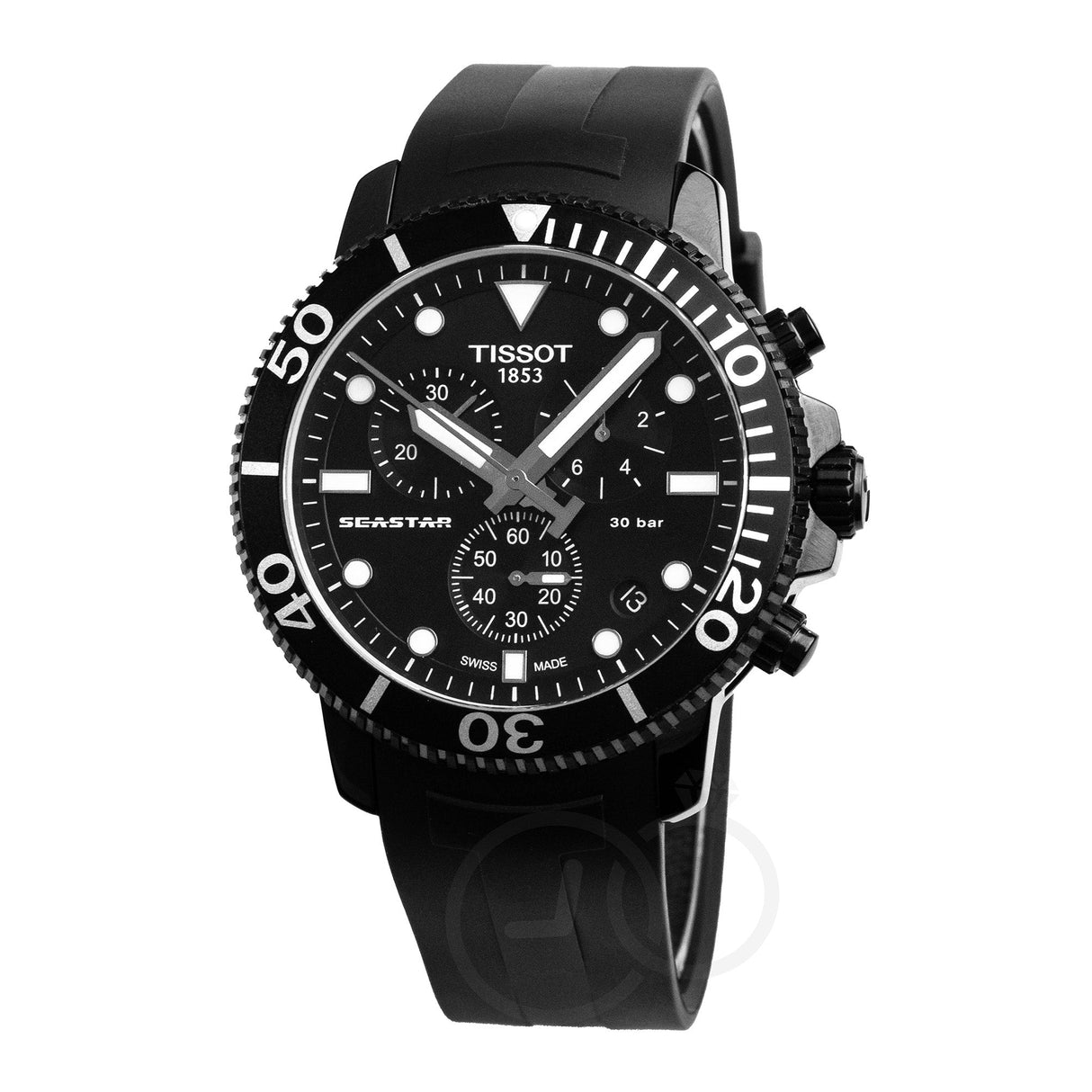 Tissot Seastar 1000 40mm Men's Black Chronograph Watch