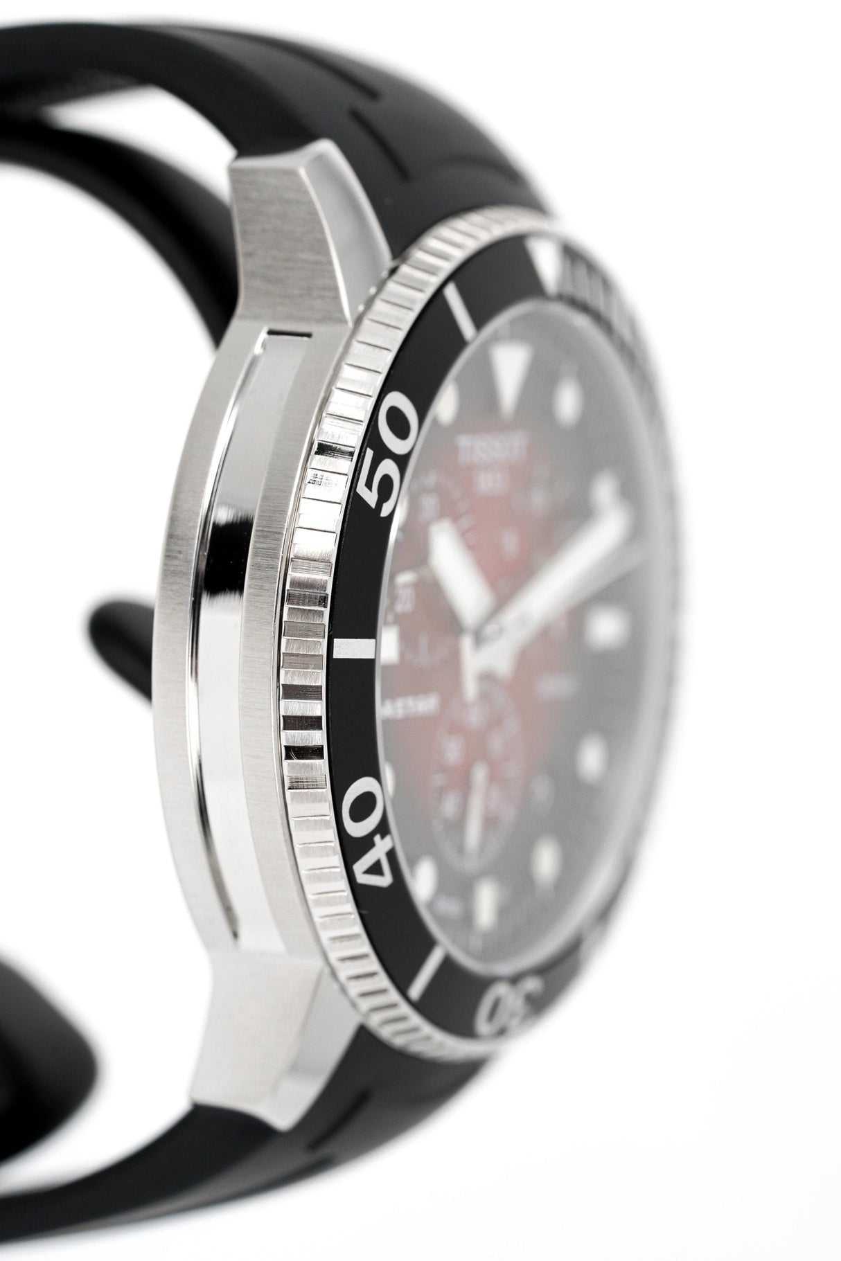 Tissot Chronograph Watch SEASTAR 1000 Red Rubber T1204171742100 - Designer Watch Store