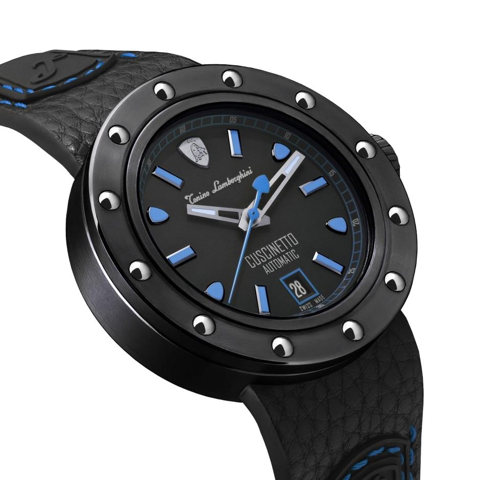 Tonino Lamborghini Cuscinetto Date Blue - Designer Watch Store