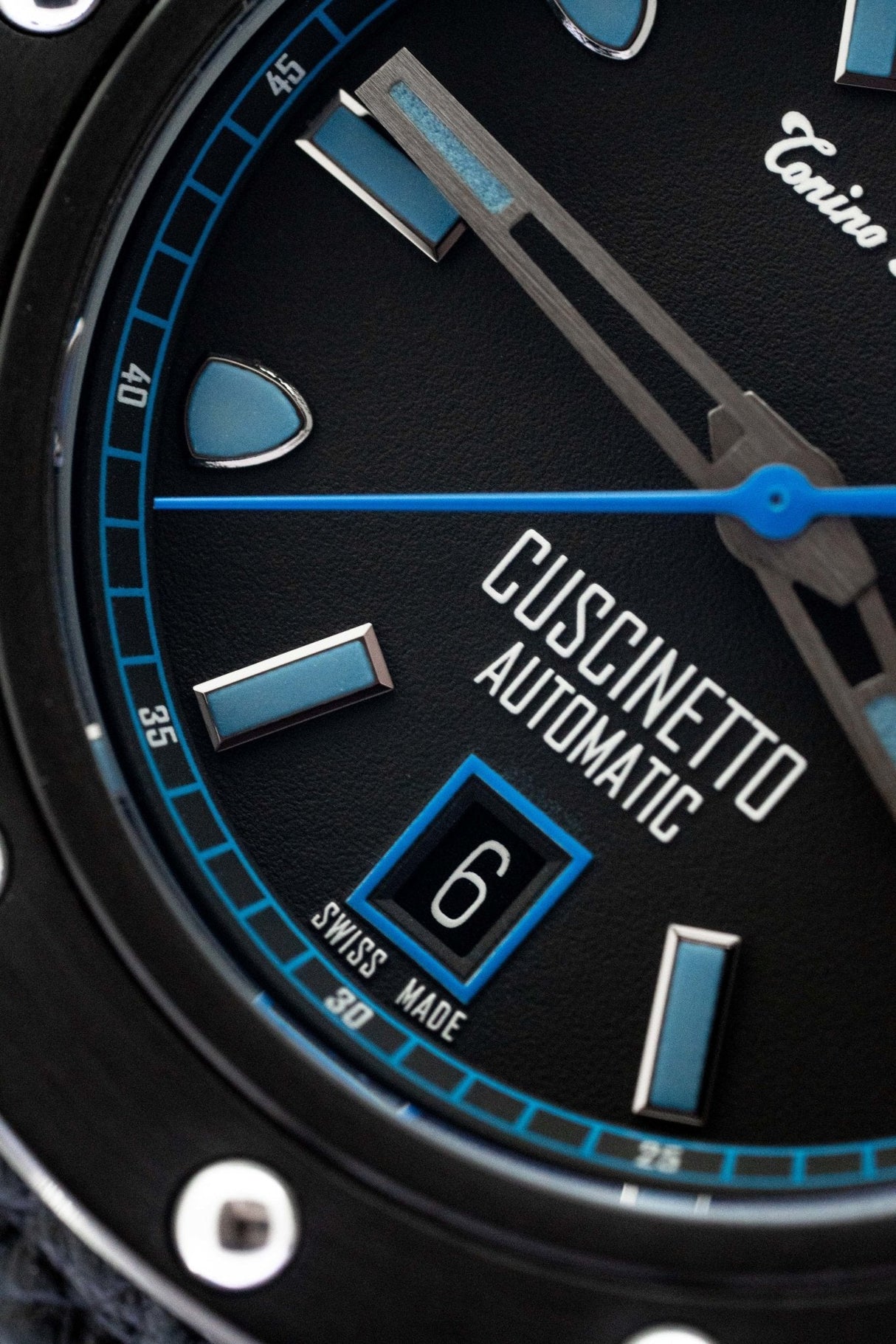 Tonino Lamborghini Cuscinetto Date Blue - Designer Watch Store