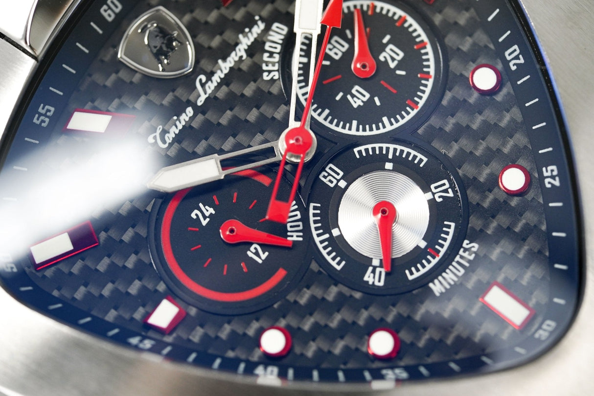 Tonino Lamborghini Men's Chronograph Watch Spyder 12H Red T20CH-A - Designer Watch Store