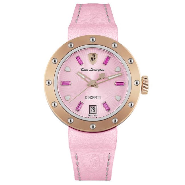 Tonino Lamborghini Watch Cuscinetto Lady Pink TLF-A05-4 - Designer Watch Store