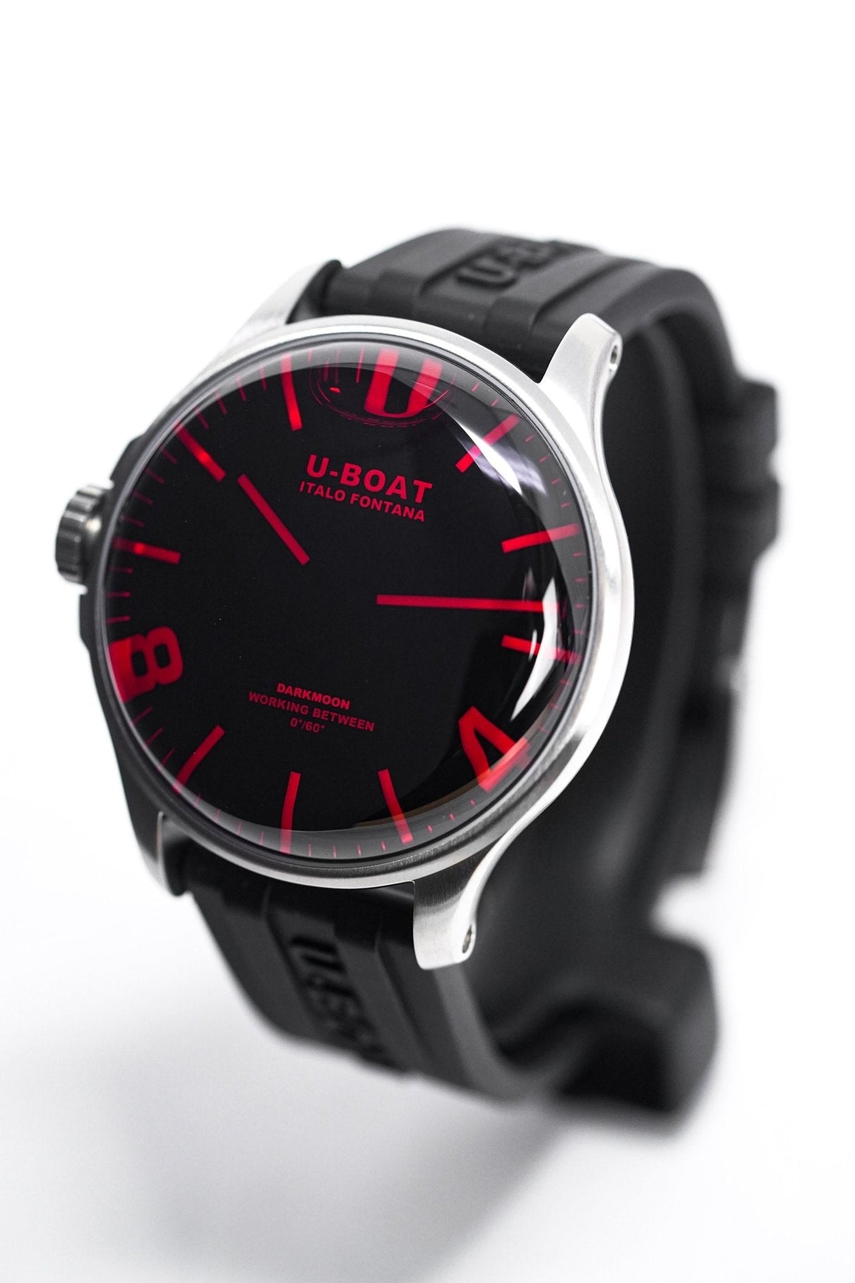 U-Boat Darkmoon 44 Red Sapphire Steel - 2021 EDITION 8465/B - Designer Watch Store