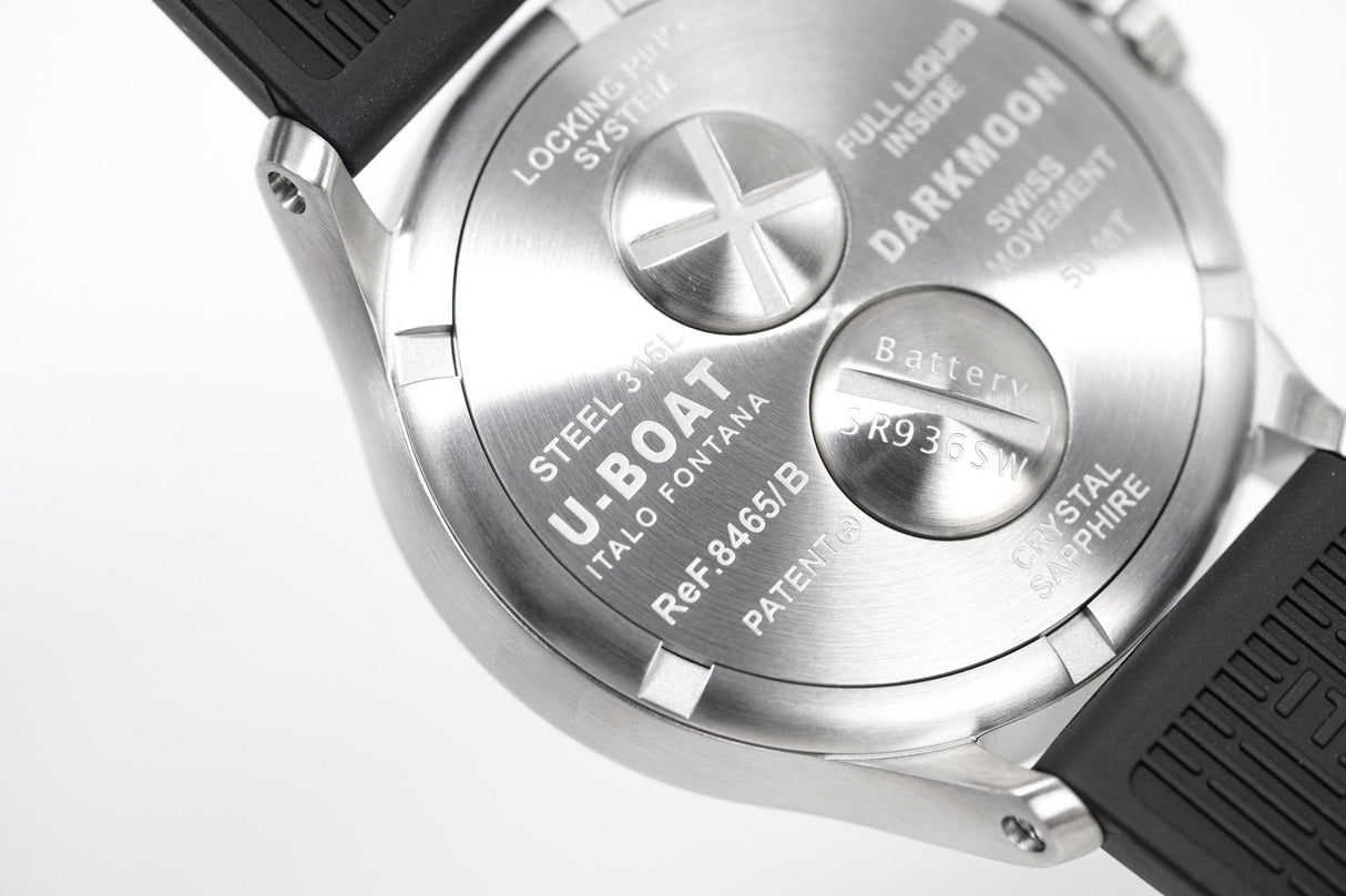 U-Boat Darkmoon 44 Red Sapphire Steel - 2021 EDITION 8465/B - Designer Watch Store