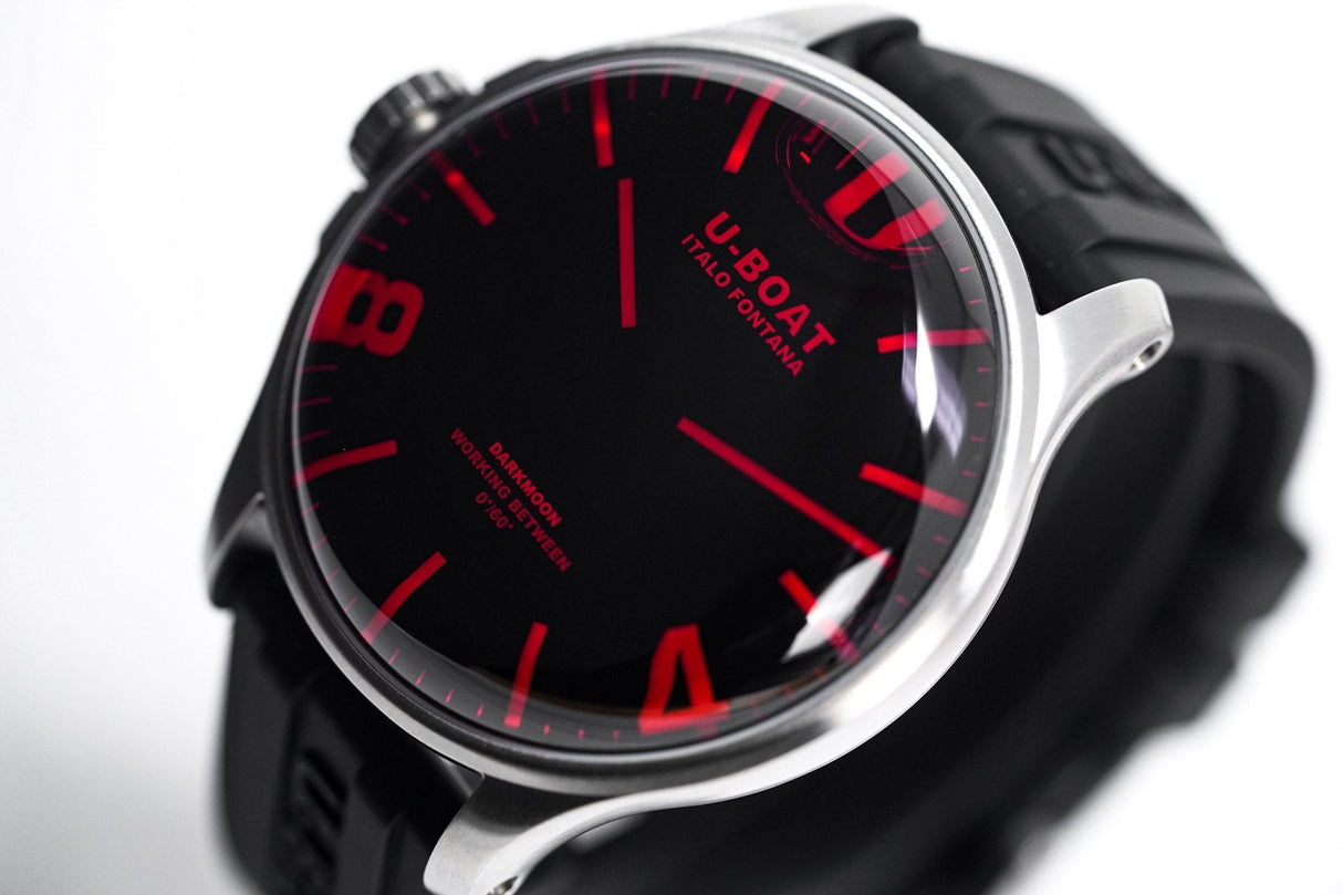 U-Boat Darkmoon 44 Red Sapphire Steel - 2021 EDITION 8465/B - Designer Watch Store