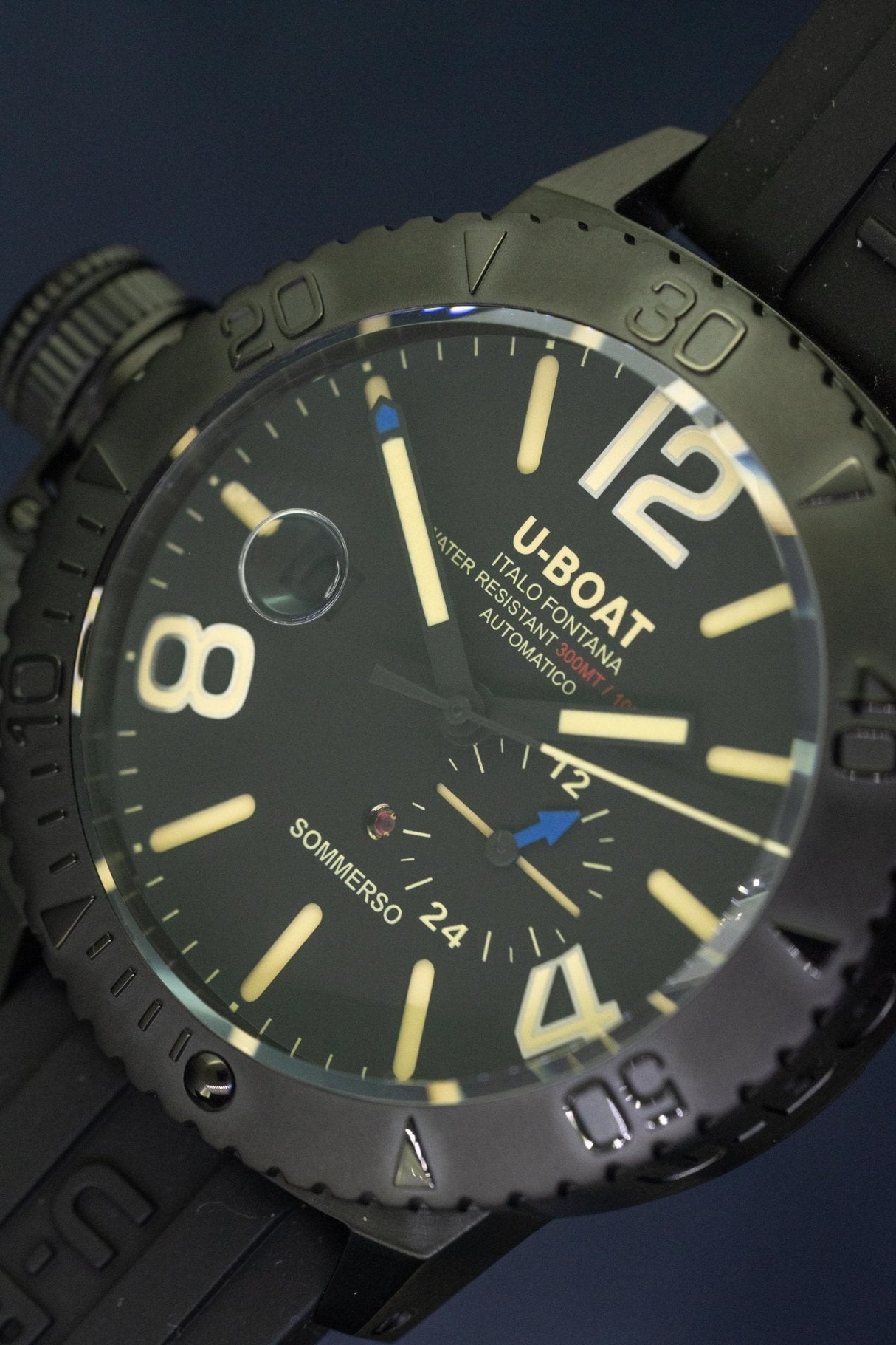 U-Boat Sommerso 46 Diver Date Black DLC - Designer Watch Store