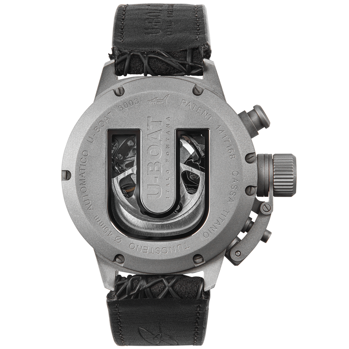 U-Boat Men’s Watch 45mm Classico Titanium Tungsten Chronograph Blue