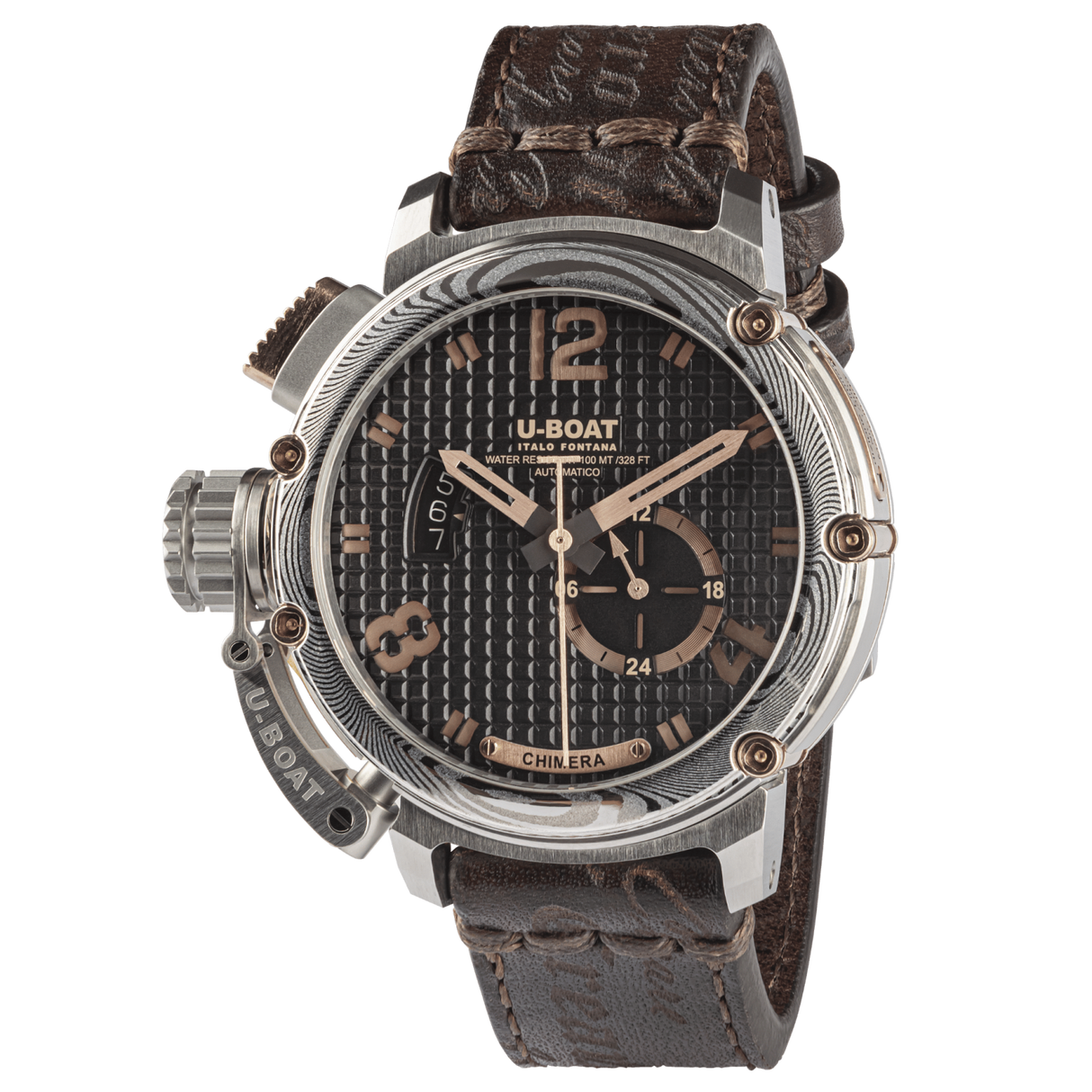 U-Boat Men’s Watch 46mm Chimera Damascus Bronze Black