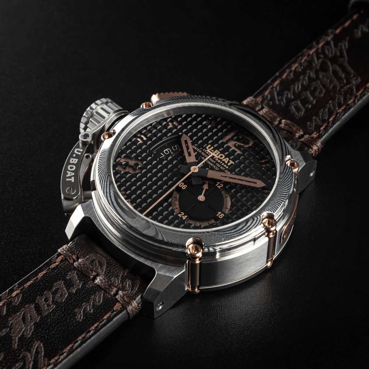 U-Boat Men’s Watch 46mm Chimera Damascus Bronze Black