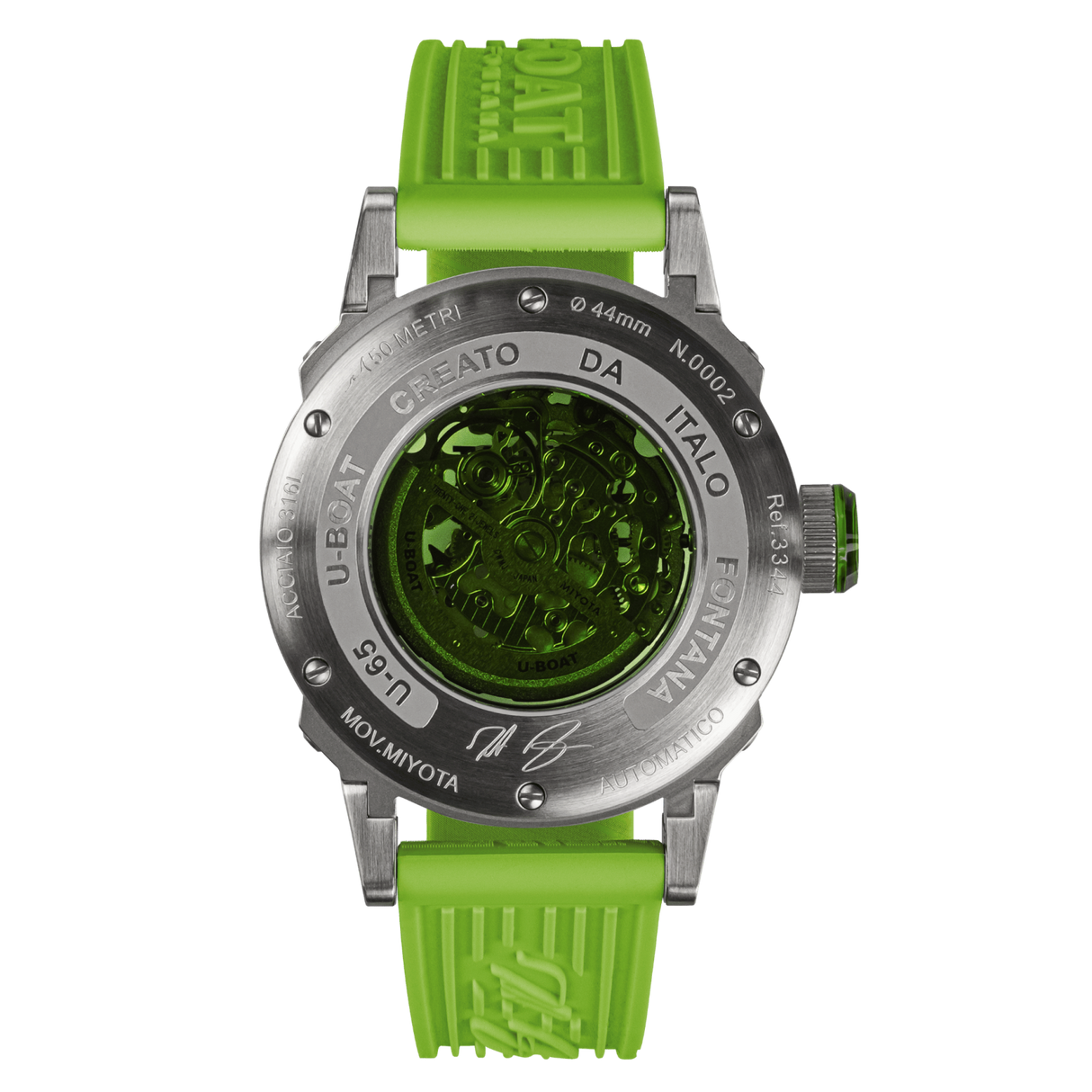 U-Boat Men's Watch 44mm U-65 Automatic Green