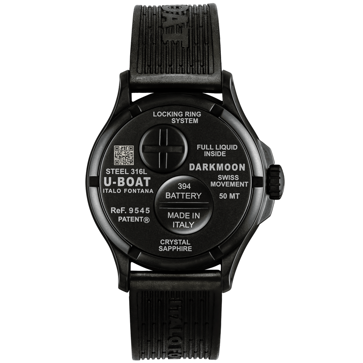 U-Boat Men’s Watch 40mm Darkmoon Oil Immersion Black