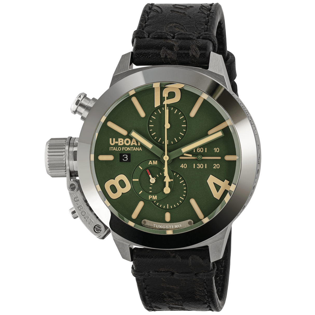 U-Boat Men’s Watch 45mm Classico Tungsten Chronograph Green