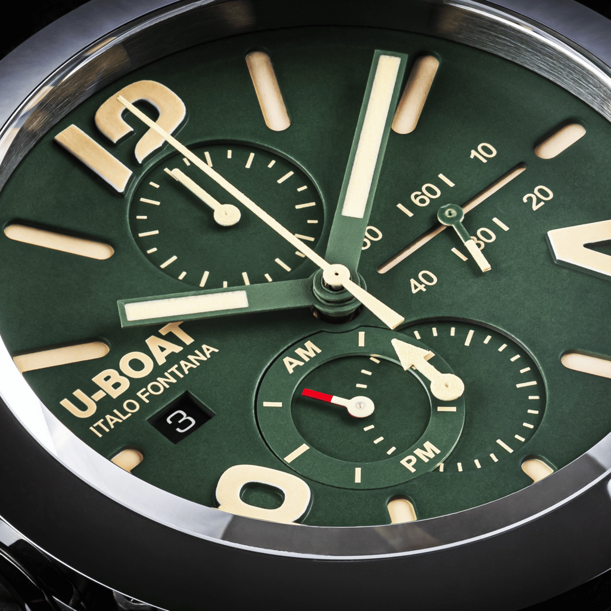 U-Boat Men’s Watch 45mm Classico Tungsten Chronograph Green